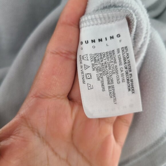 Dunning Golf 1/4 Zip Performance Pullover Sweatshirt  Men's Size Large‎ Gray - Picture 3 of 5